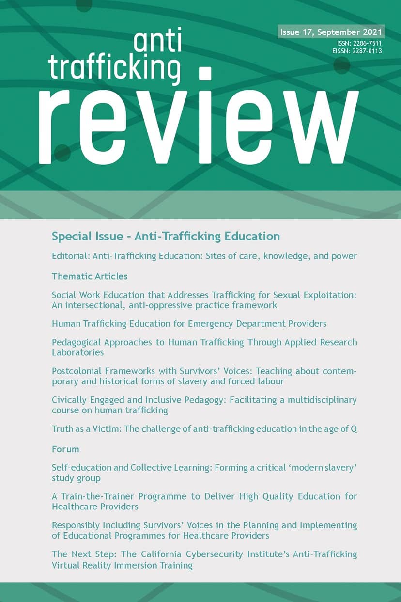 					View No. 17 (2021): Special Issue – Anti-Trafficking Education
				
